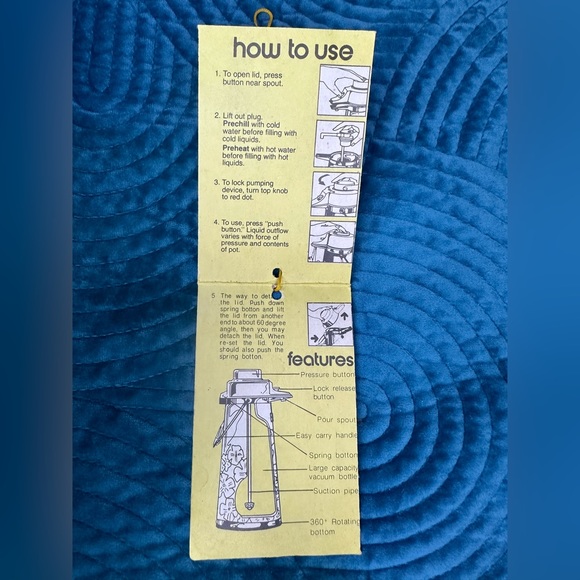 Vintage Floral Pump Pot King Brand - Picture 9 of 17